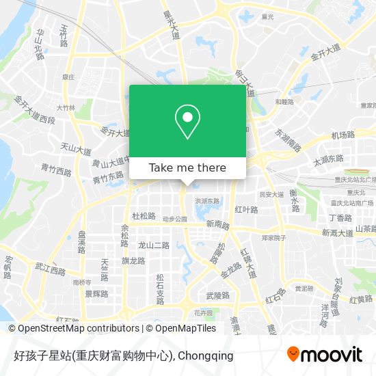 好孩子星站(重庆财富购物中心) map