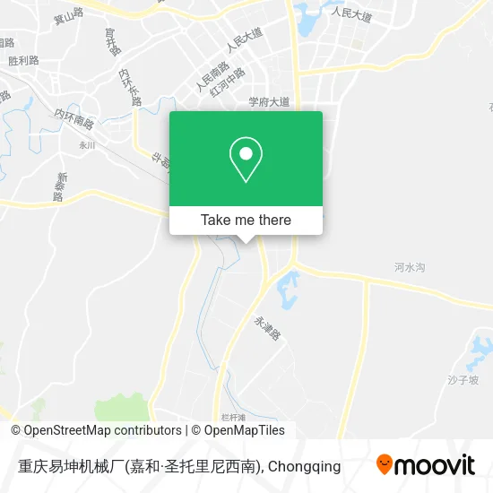 重庆易坤机械厂(嘉和·圣托里尼西南) map