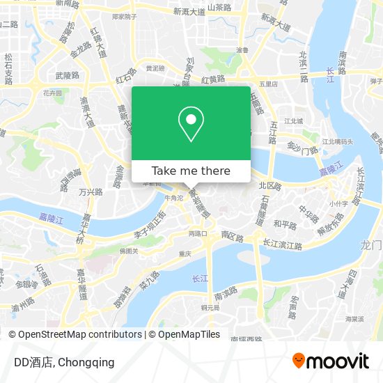 DD酒店 map