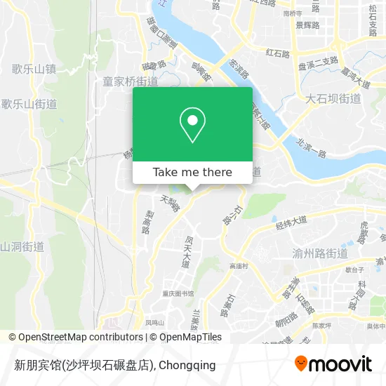 新朋宾馆(沙坪坝石碾盘店) map