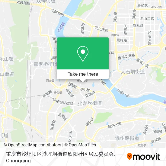 重庆市沙坪坝区沙坪坝街道欣阳社区居民委员会 map