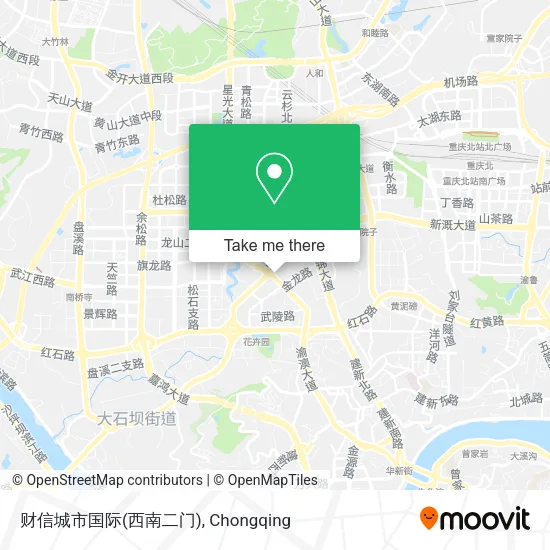 财信城市国际(西南二门) map