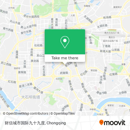 财信城市国际九十九度 map