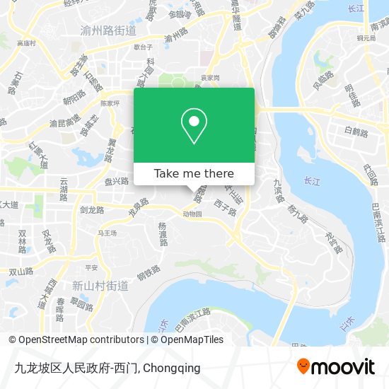 九龙坡区人民政府-西门 map
