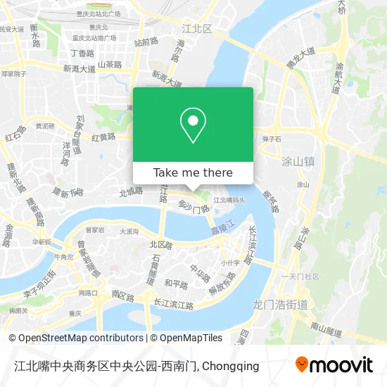 江北嘴中央商务区中央公园-西南门 map