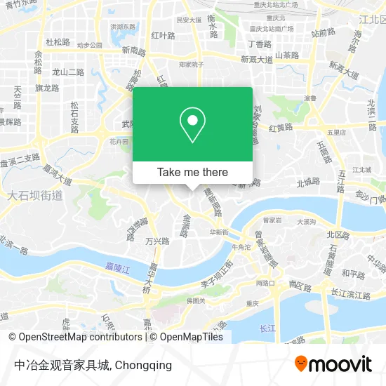 中冶金观音家具城 map