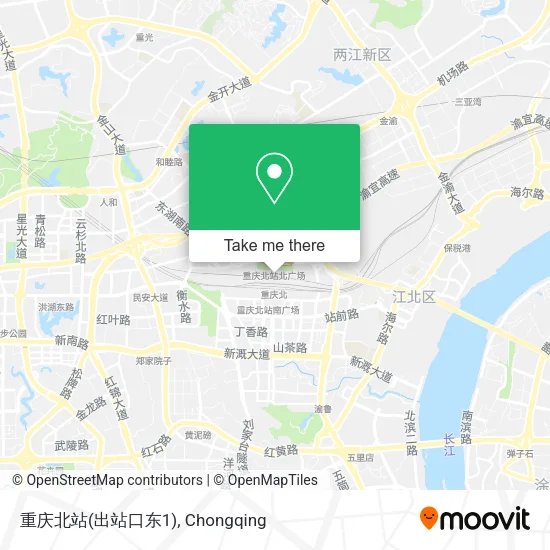 重庆北站(出站口东1) map