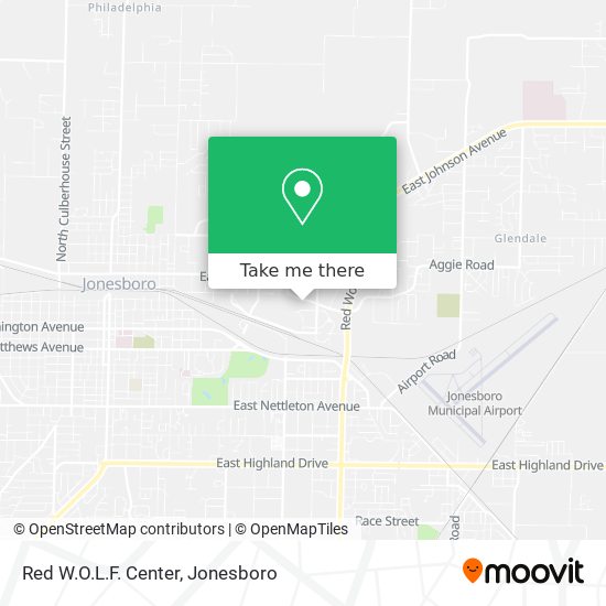 Red W.O.L.F. Center map