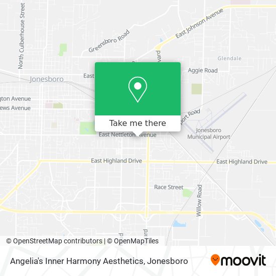 Angelia's Inner Harmony Aesthetics map