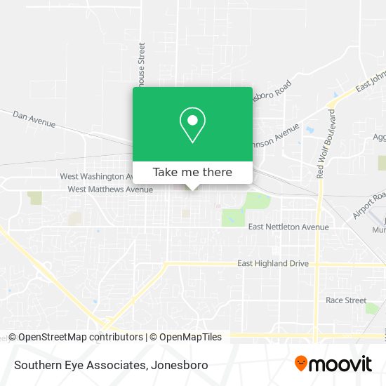 Southern Eye Associates map