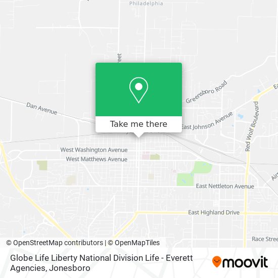 Globe Life Liberty National Division Life - Everett Agencies map