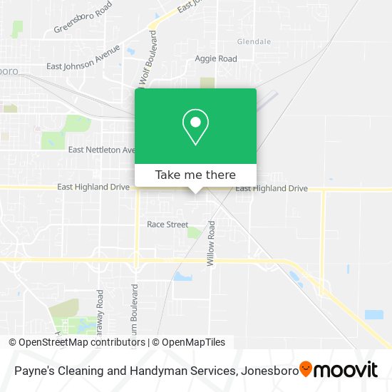 Payne's Cleaning and Handyman Services map