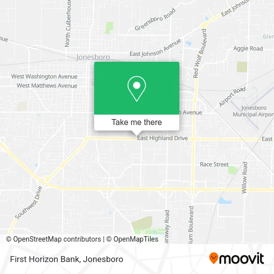 First Horizon Bank map