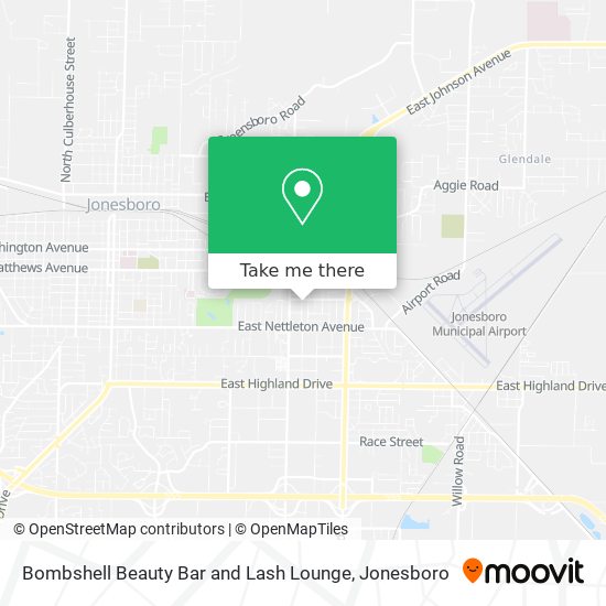 Bombshell Beauty Bar and Lash Lounge map