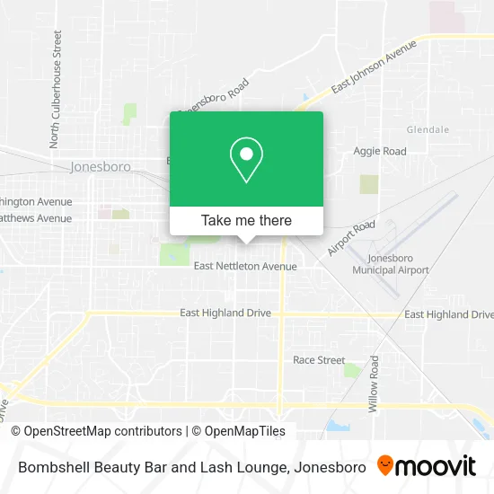 Mapa de Bombshell Beauty Bar and Lash Lounge