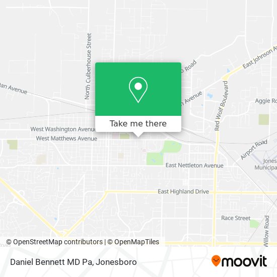 Daniel Bennett MD Pa map