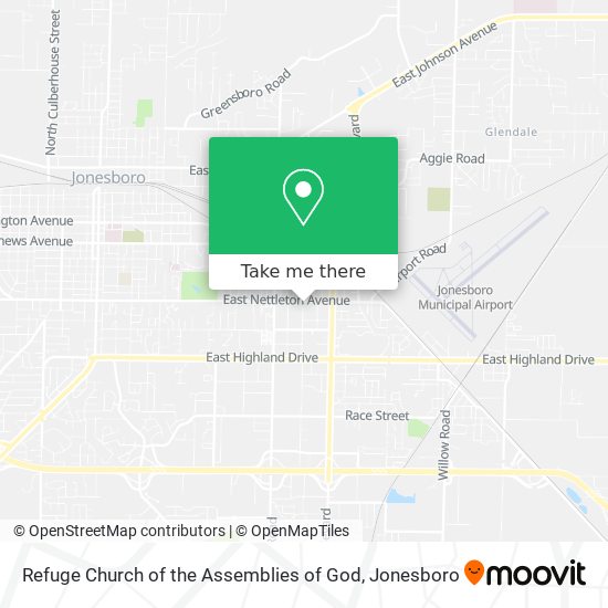 Refuge Church of the Assemblies of God map