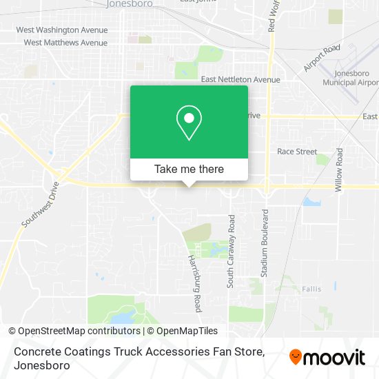 Mapa de Concrete Coatings Truck Accessories Fan Store