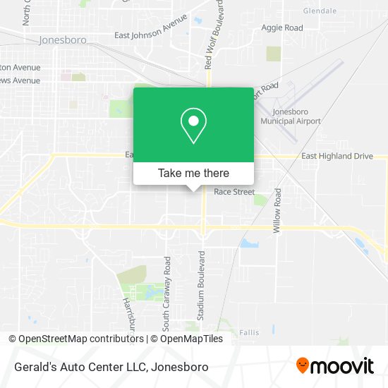 Mapa de Gerald's Auto Center LLC