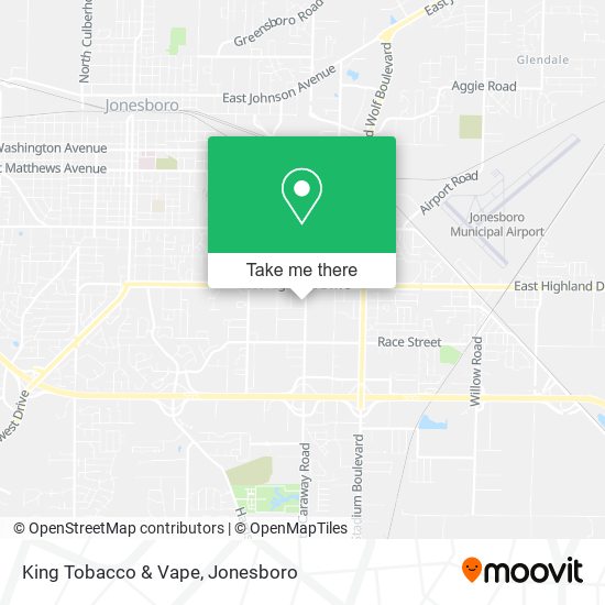 King Tobacco & Vape map