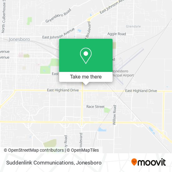 Mapa de Suddenlink Communications