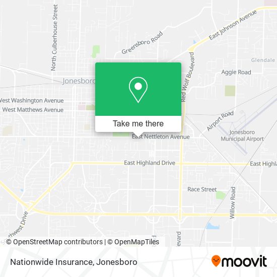 Mapa de Nationwide Insurance