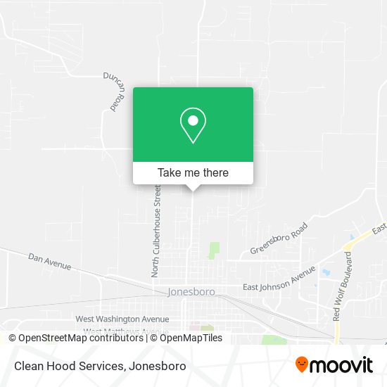 Clean Hood Services map