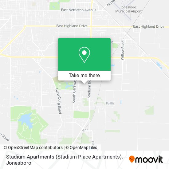 Mapa de Stadium Apartments (Stadium Place Apartments)