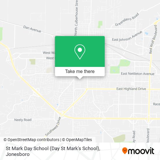 Mapa de St Mark Day School