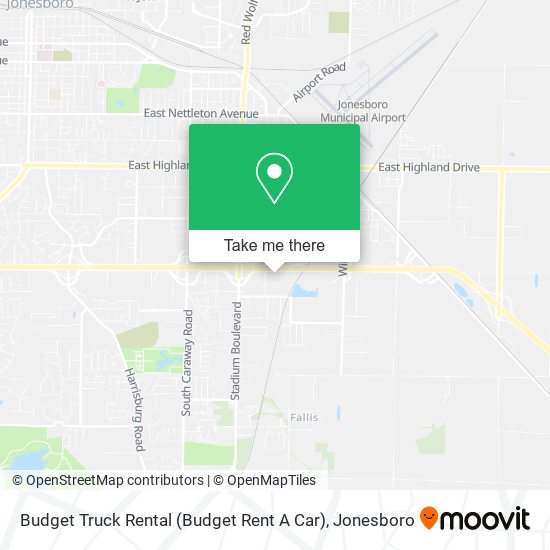 Mapa de Budget Truck Rental (Budget Rent A Car)