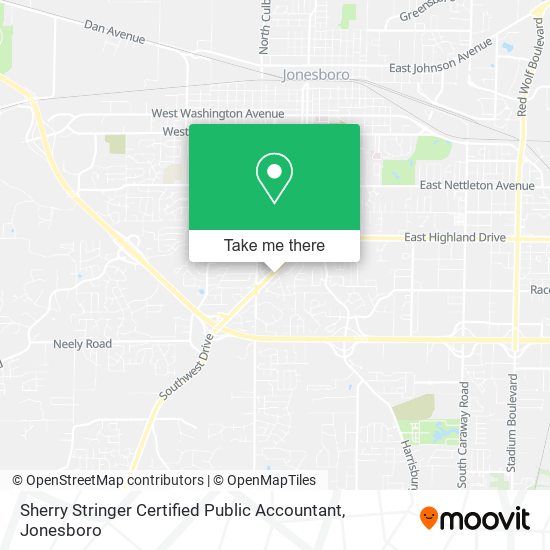 Sherry Stringer Certified Public Accountant map