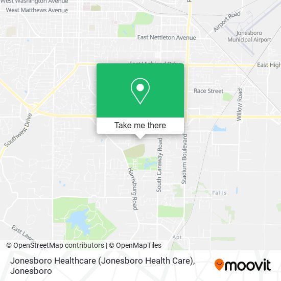 Mapa de Jonesboro Healthcare (Jonesboro Health Care)