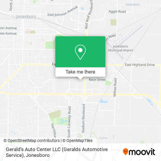 Mapa de Gerald's Auto Center LLC (Geralds Automotive Service)