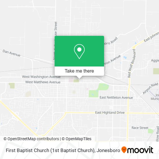 Mapa de First Baptist Church (1st Baptist Church)