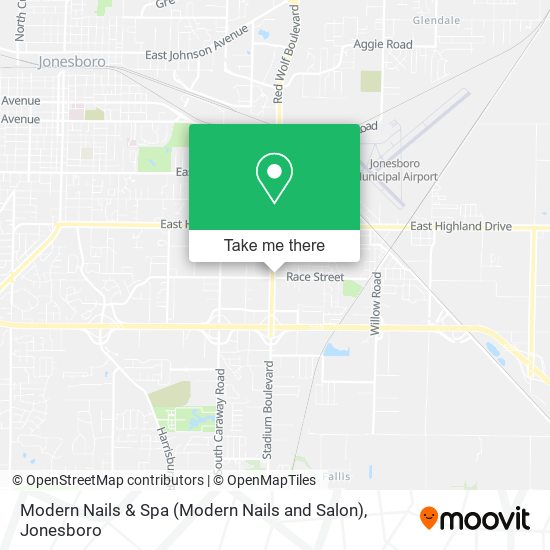 Modern Nails & Spa (Modern Nails and Salon) map