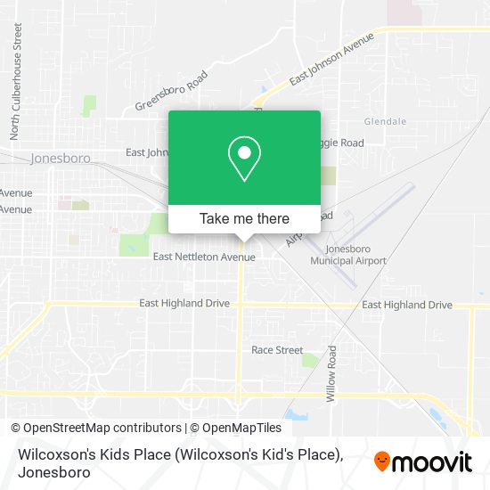 Mapa de Wilcoxson's Kids Place
