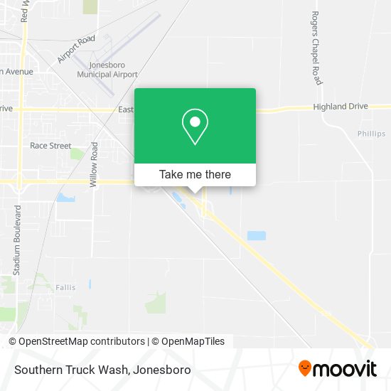 Southern Truck Wash map