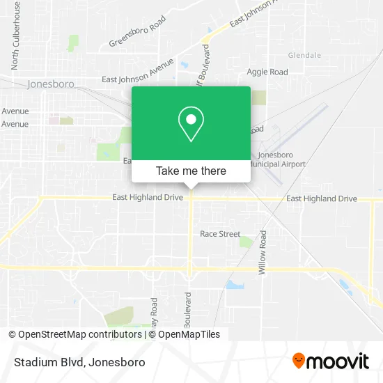 Stadium Blvd map