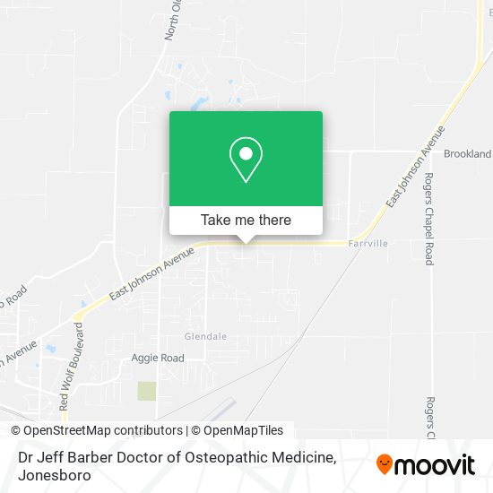 Mapa de Dr Jeff Barber Doctor of Osteopathic Medicine