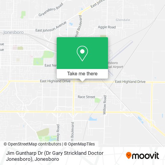 Jim Guntharp Dr (Dr Gary Strickland Doctor Jonesboro) map