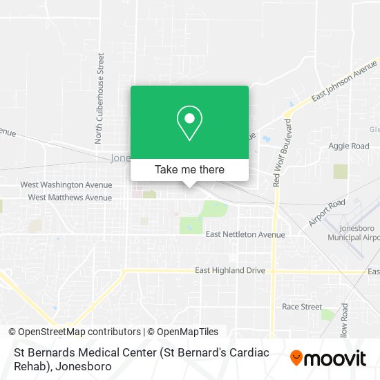 Mapa de St Bernards Medical Center (St Bernard's Cardiac Rehab)