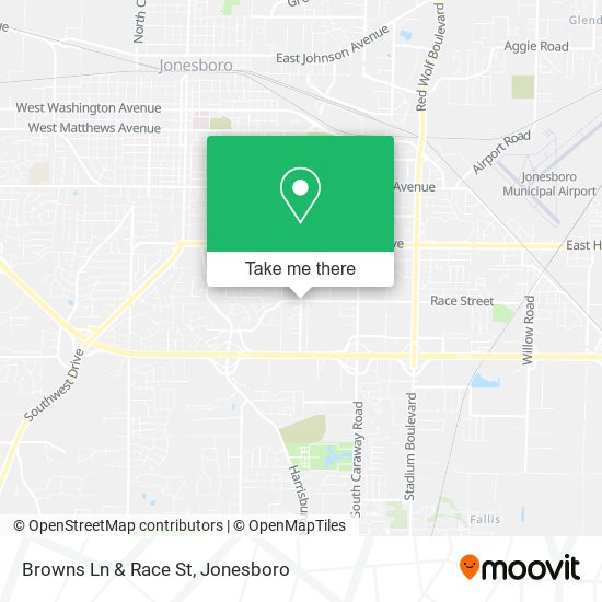 Browns Ln & Race St map