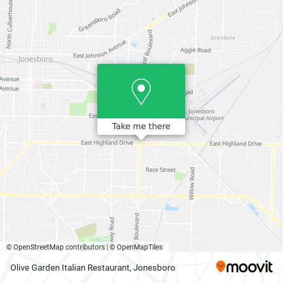 Mapa de Olive Garden Italian Restaurant