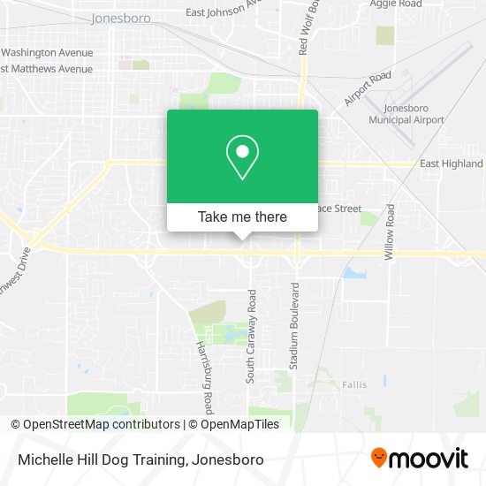Michelle Hill Dog Training map