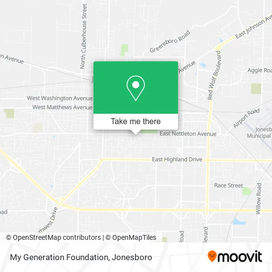 My Generation Foundation map