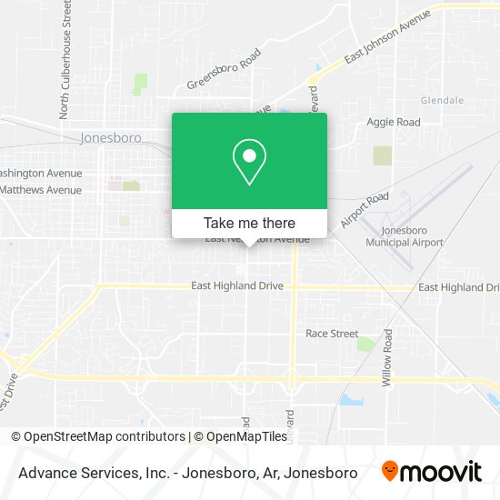 Advance Services, Inc. - Jonesboro, Ar map