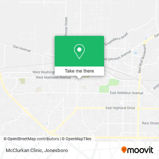 McClurkan Clinic map