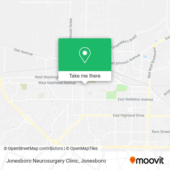 Jonesboro Neurosurgery Clinic map