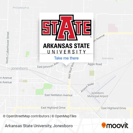 Mapa de Arkansas State University