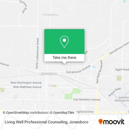 Mapa de Living Well Professional Counseling